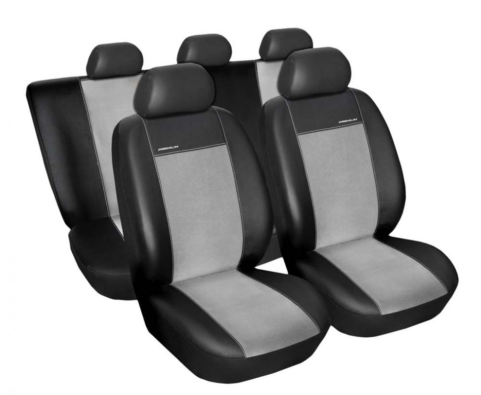 Autopotahy Seat Leon I, od r. 1999-2005, Eco kůže + alcantara šedé Vyrobeno v EU