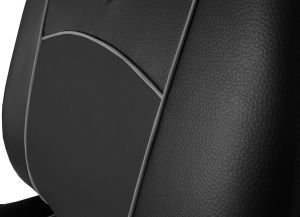 Autopotahy Škoda Octavia I TOUR kožené Tuning, dělené, 5 opěrek hlavy, černé