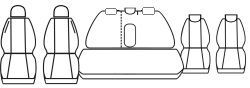 Autopotahy Opel Zafira A FL, 7 míst, od r.2003-2005, antracit