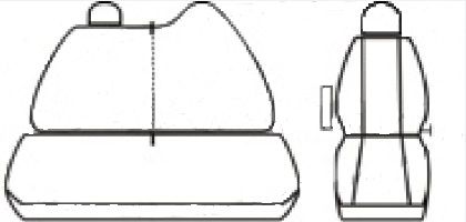 Autopotahy RENAULT MASTER IV, 3 místa, dělené dvojopěradlo, od r.2010, Dynamic žakar tmavý Vyrobeno v EU