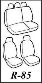 Autopotahy SEAT LEON I , 5 dveř, od r. 1999-2005, Dynamic žakar tmavý