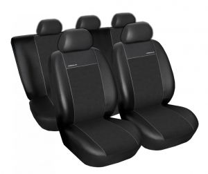 Autopotahy Dacia Duster I, od r.v. 2010-2013, Eco kůže + alcantara černé