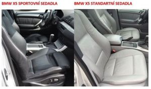 Autopotahy kožené BMW X5 I E53, od r. 1999-2006, AUTHENTIC LEATHER béžové