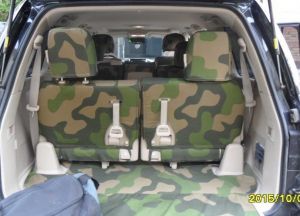 Autopotahy TOYOTA LAND CRUISER V8, 5 míst, MODEL 2016, ARMY styl