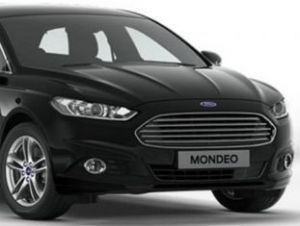 Autopotahy Ford Mondeo V, se zadní loketní opěrkou, od 2015, AUTHENTIC LEATHER, černé