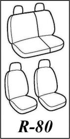 Autopotahy Audi A3 8L , od r.v. 1996- 2003, Eco kůže + alcantara šedé Vyrobeno v EU