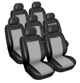 Autopotahy Ford Galaxy III, od r. 2006, 1X PŘEDNÍ LOKETNÍ OPĚRKA, 7 míst, Eko kůže šedé