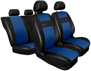 Autopotahy kožené X-LINE modré