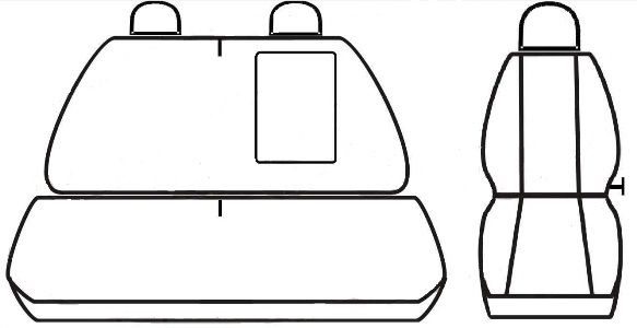 Autopotahy TOYOTA PRO ACE I, 3 místa, od r. 2006-2012, žakar tmavý