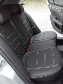 Autopotahy Škoda Superb II, limuzina, AUTHENTIC LEATHER, černé