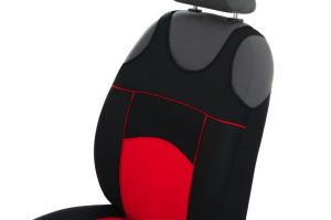 Autopotahy Autopotahy TUNING EXTREME s alcantarou, sada pro dvě sedadla, červené