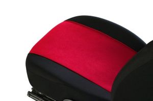 Autopotahy Autopotahy TUNING EXTREME s alcantarou, sada pro dvě sedadla, červené
