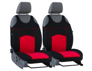 Autopotahy Autopotahy TUNING EXTREME s alcantarou, sada pro dvě sedadla, červené