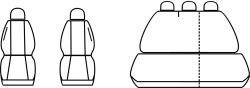 Autopotahy Seat Toledo II, od r. 1999-2005, antracit Vyrobeno v EU