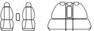 Autopotahy Opel Meriva I, od r. 2002-2010, šedo černé Vyrobeno v EU