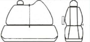 Autopotahy Renault Master, IV, 3 místa, dělené dvojopěradlo, od r. 2010, prolis