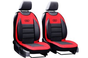 Ergonomický potah na 1 sedadlo GT ERGONOMIC LEATHER, čevený