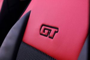 Ergonomický potah na 1 sedadlo GT ERGONOMIC LEATHER, čevený