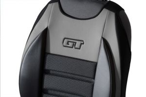 Ergonomický potah na 1 sedadlo GT ERGONOMIC LEATHER, šedé