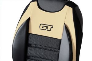 Ergonomický potah na 1 sedadlo GT ERGONOMIC LEATHER, béžový