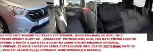 Autopotahy DACIA LODGY 5 MÍST, od r. 2017, ELEGANCE červené