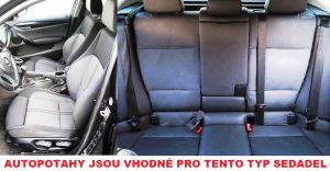 Autopotahy BMW X1 I, od r. 2009-2013 PŘED FACELIFTEM, AUTHENTIC DOBLO, žakar modrý