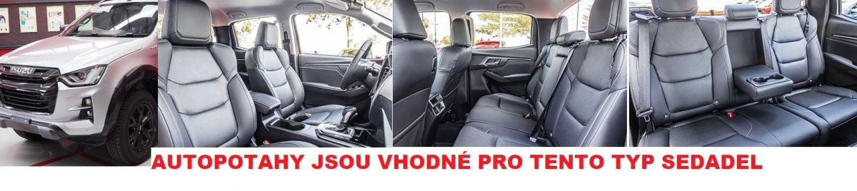 Autopotahy ISUZU D-MAX III RG, od r. 2020, AUTHENTIC DOBLO, matrix šedý