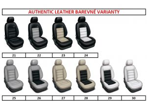 Autopotahy KIA CEED III, bez zadní loket. opěrk. od 2018, AUTHENTIC LEATHER, černé