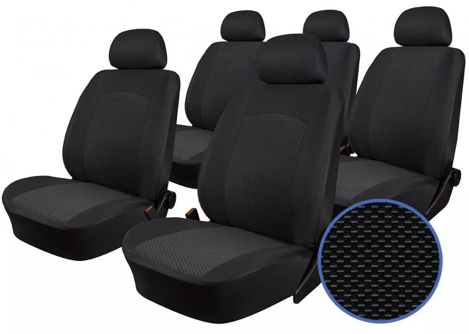 Autopotahy TOYOTA PROACE CITY, 5 SAMOSTATNÝCH SEDAČEK, od r. 2018, Dynamic žakar tmavý