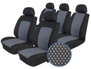 Autopotahy TOYOTA PROACE CITY, 5 SAMOSTATNÝCH SEDAČEK, od r. 2018, Dynamic šedé