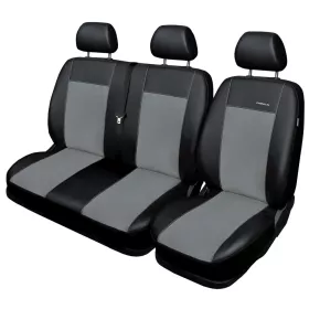 Autopotahy Volkswagen T5, 1+2, 3 místný, od r. 2003-2015, Eco kůže + alcantara šedé