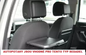 Autopotahy VOLKSWAGEN TIGUAN II, od r. 2016, Eco kůže + alcantara černé