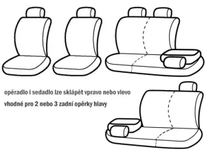 Autopotahy DUO TUNING modrošedé