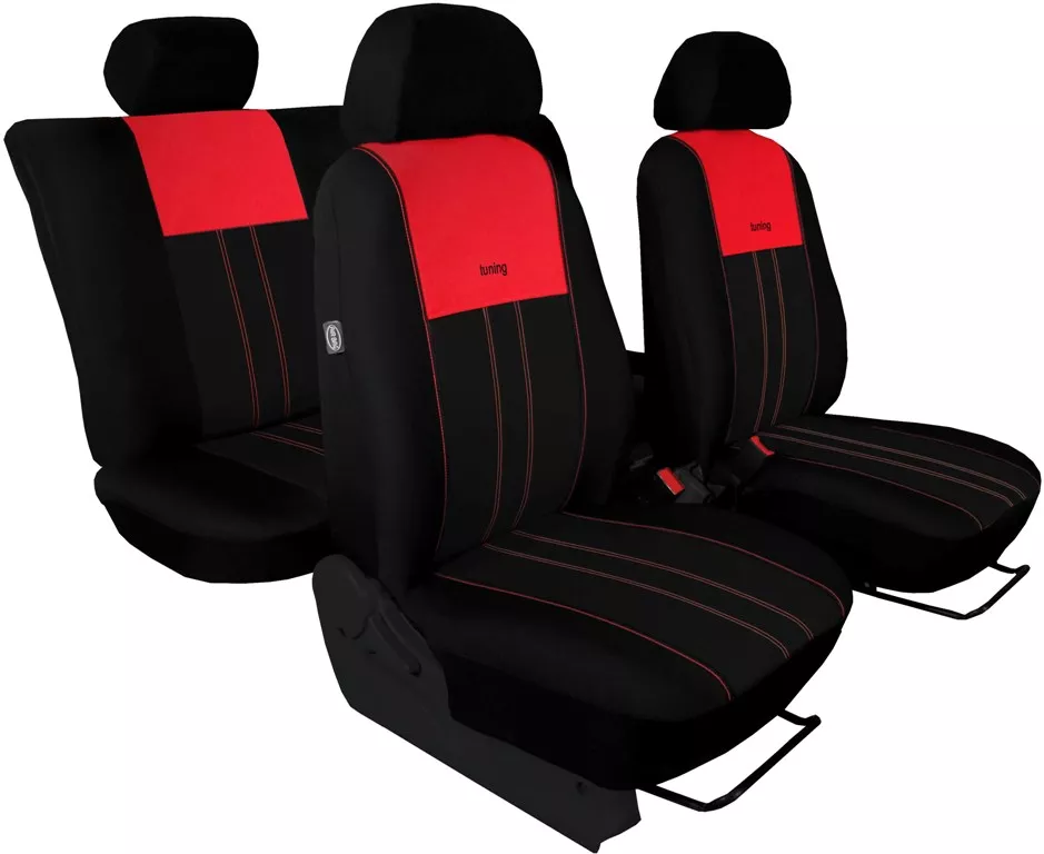 Autopotahy CITROEN C4 CACTUS, od r. 2014, DUO černo červené
