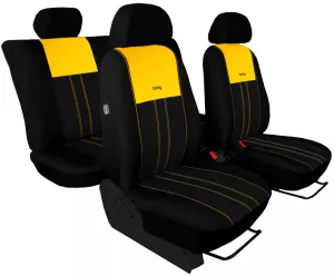 Autopotahy CITROEN C4 CACTUS, od r. 2014, DUO černo žluté