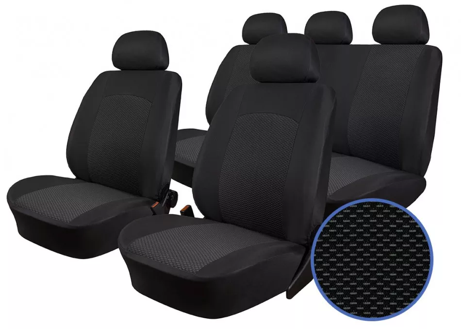 Autopotahy FORD TRANSIT VII, 6 míst, od r. 2014, žakar tmavý
