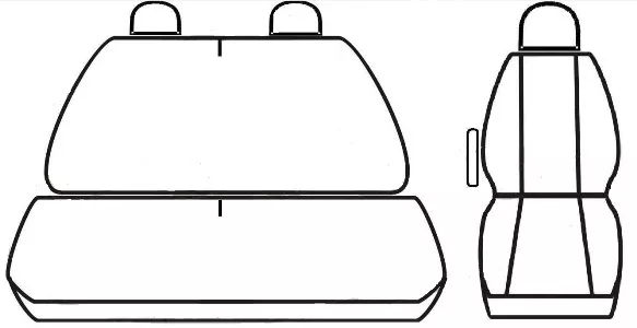 Autopotahy RENAULT TRAFIC II, 3 MÍSTA - 1+2, od r. 2001-2014, EXCLUSIVE šedé