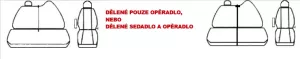 Autopotahy RENAULT MASTER III, 3 místa, od r. 2010-2024, AUTHENTIC DOBLO, žakar modrý