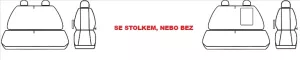 Autopotahy RENAULT MASTER IV, 3 místa, od r. 2024, AUTHENTIC DOBLO, žakar modrý