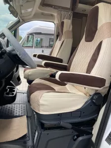 Autopotahy CAMPER- obytné auto, 2 místa, LUXURY LEATHER béžové