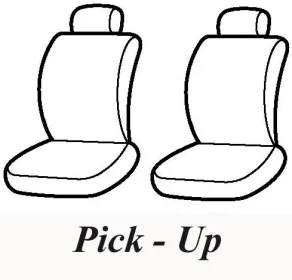 Autopotahy LUX STYLE Pick-Up červenočerné