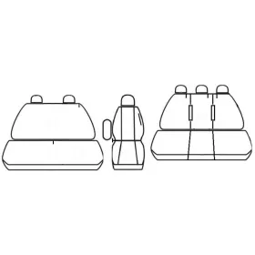 Autopotahy OPEL VIVARO II, III, 6 MÍST, VZADU DĚLENÉ, od r. 2014, žakar tmavý Autopotahy OPEL VIVARO II, III, 6 MÍST, VZADU DĚLENÉ, od r. 2014, žakar tmavý