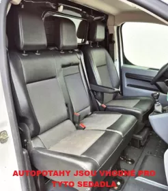 Autopotahy CITROEN JUMPY III, 3 místa, od r. 2016-2023, AUTHENTIC PREMIUM, vlnky černé