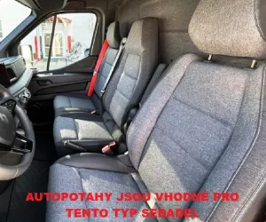 Autopotahy RENAULT MASTER IV, 3 místa, od r. 2024, AUTHENTIC CARO červené Autopotahy RENAULT MASTER IV, 3 místa, od r. 2024, AUTHENTIC CARO červené