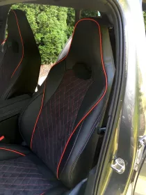 Autopotahy ŠKODA OCTAVIA IV SPORTLINE, RS, od r. 2020, AUTHENTIC LEATHER CARO červené