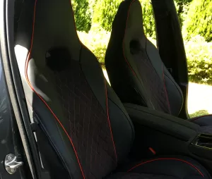 Autopotahy ŠKODA OCTAVIA IV SPORTLINE, RS, od r. 2020, AUTHENTIC LEATHER CARO červené