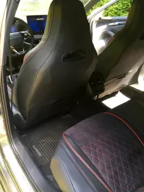 Autopotahy ŠKODA OCTAVIA IV SPORTLINE, RS, od r. 2020, AUTHENTIC LEATHER CARO červené