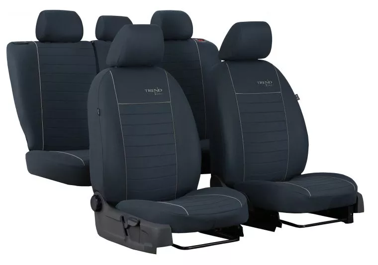 Autopotahy VOLKSWAGEN POLO VI, nedělené, od r. 2017, TRENDLINE šedé