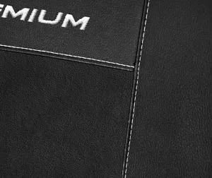 Autopotahy Ford Transit Custom II, 3 místa, od r. 2023, Eco kůže + alcantara černé