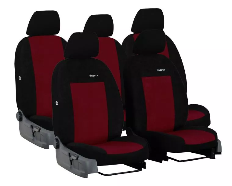 Autopotahy HYUNDAI SANTA FE II, 5 MÍST, od r. v. 2006-2012, ELEGANCE vínové